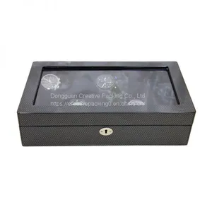 Collection Classical Black Watch Case Storage Display Box Watch Storage Display Box thumbnail-3