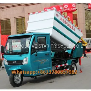 Electric Tricycle Cargo Loader Lovol Three Wheeler Wastement Management 3 CBM thumbnail-1
