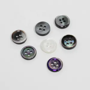 Natural Shell Button With Laser Line thumbnail-4