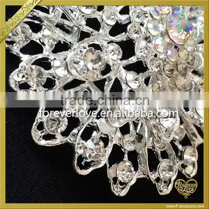 Clear Silver Crystal Diamante Rhinestone Brooch For Wedding Dress FB024 thumbnail-3