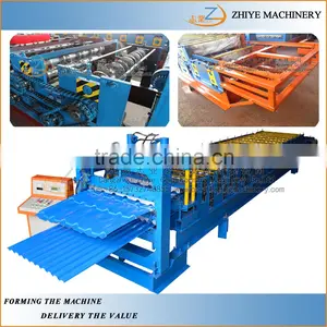 Galvanized Metal Steel Panel Double Layer Cold Forming Machine /double Decker Cold Making Machine thumbnail-6