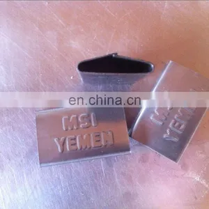 Galvanized PET Strapping Seal/serrated Seal/strapping Buckle With Print thumbnail-4