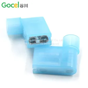 Flag-shaped 6.3 Plug Spring Nylon Flag-type Female Insulated Connector Straight-angled Cold-pressed Terminal FLDNY2-250 thumbnail-3