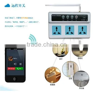 Energy Conservation 3 Sockets Remote Control Wireless GSM Power Switch Socket Remote Control by Mobile Phone Meassage &rings thumbnail-1