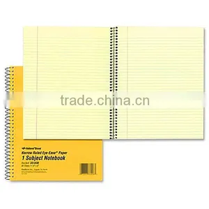 Recycled Spiral Notebook With Yellow Paper Spiral Journal thumbnail-1