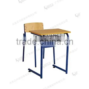 Metal Primary Student Desk and Chair TC-C04+TC-Z04-V for Pupil Furniture thumbnail-2