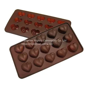 3D DIY Kitchen Accessories Fondant Candy Cake Chocolate Silicone Baking Mold 10 Cavity Love Heart Shaped Breakable Silicone Mold thumbnail-1