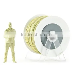 Pla 3d Printer Material Sand Yellow Metallic Filament With the New Spool Convertible Into a Coat Hanger. Spool Holder Included. thumbnail-1