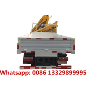 Customized DONGFNEG 4*2 RHD 2T Knuckle Crane Boom Mounted on Cargo Truck for Sale, thumbnail-3