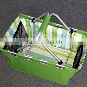 Collapsible Picnic Basket Folding Picnic Basket With Aluminium Frame thumbnail-1