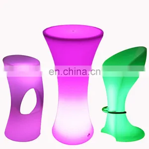 Garden Lights Led Outdoor Chair Set Glow Bar Rechargeable Led Furniture Bar Tables and Chairs for Events Club Waterproof Garden thumbnail-1