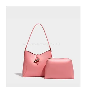 Women's Large Capacity Simple Bucket Bag Fashionable Shoulder Handbag thumbnail-1