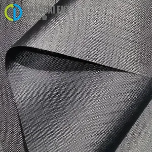 Eco-friendly 210D 100%RPET Recycled Polyester PU Coated Five-pointed Grid Oxford Fabric for Bag Luggage Tent thumbnail-1