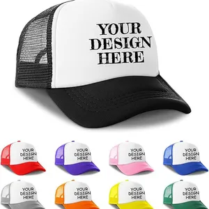 Factory Custom Baseball Cap Bulk Trucker Hats Design Your Own Logo thumbnail-1
