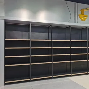 Shelf; Supermarket Shelf; Storage Shelf; Display Shelf; Convenience Store; Wood Grain; Thickened; Supermarket; Kiosk Stationery; Baby Store;Rack thumbnail-4