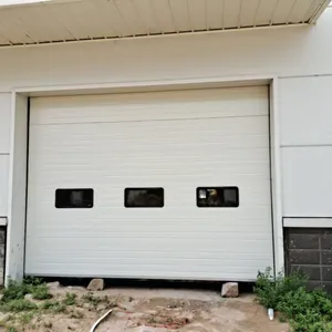 Customizable Modern Designed Automatic Sectional Garage Door With Torsion Spring Industrial Lifting Door Waterproof Feature thumbnail-4