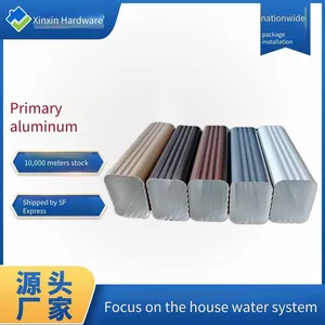 Supply of 120*150 Rainwater Pipes, Aluminum Alloy Drainage Pipes for Factories, and Colored Aluminum Exterior Wall Downpipes thumbnail-4