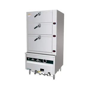 High-Efficiency 3-Door Seafood Steam Cabinet With Firebar Self-Priming Technology thumbnail-1