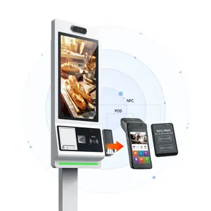 Aonpos APK14 23.8 Inch Checkout Terminal Modern Automated Checkout Station Convenience Store Self-service Terminal thumbnail-3
