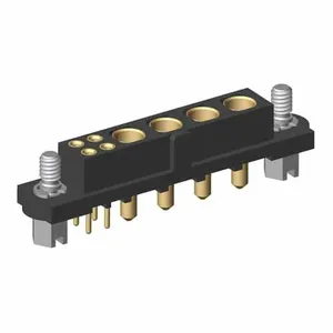 Harwin M80‑4T10405F1‑04‑321‑00‑000 4‑Power+4‑Signal Vertical Through‑Hole Female PCB Receptacle thumbnail-2