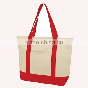 22" Heavy Duty Cotton Canvas Tote Bag thumbnail-3
