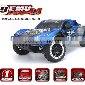 Minitudou High Speed Car Large 2.4G 4D RC Brush Monster 1/10 Electric Short Course Truck 1:10 Scale Model Trucks thumbnail-5