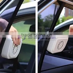 White 1W Solar Auto Vent Car Fan Cooler thumbnail-5