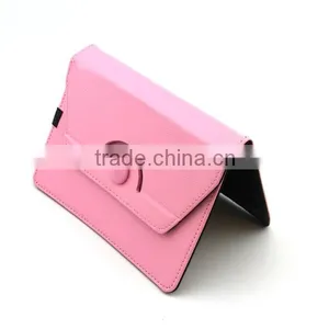 Flannel PU Leather Case for Apple IPAD/IPAD Mini/Tablet,can be Rotated and Folded thumbnail-1