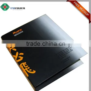 Durable Cardboard Certificate Holder File Folder in Black Color thumbnail-1