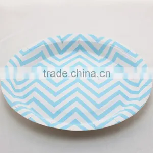 Birthday Products Supplies 7 Inch Mix Pattern Round Paper Plates thumbnail-4