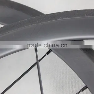 Wide 23mm Clincher 38C Carbon Fiber Road Bike Wheelset With Novatec Light 291 Hubs thumbnail-5