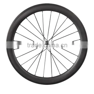 2016 On Promotion Carbon Road Bicycle Tubular Rims 56mm UD Matt Road Bike Wheels thumbnail-2