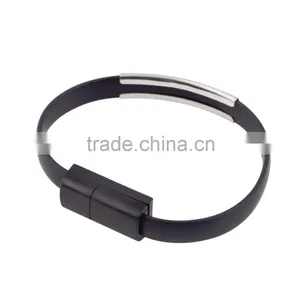Micro USB Cable Bracelet Data Charging Line Wristband For Android Cellphone thumbnail-3