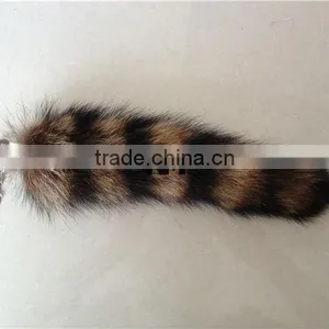2014 Hot Selling 100% Genuine Raccoon Tail Fur thumbnail-3