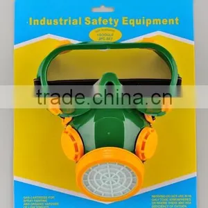 High Density Plastic Breathing Mask, Black Tactical Gas Mask thumbnail-2