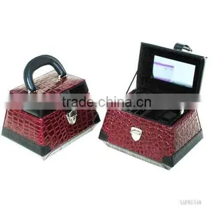 New Fancy PU Jewelry Box Mirror Box Wholesale Jewelry Box , Quality Choice thumbnail-1