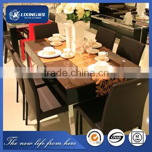 LT1052+LY1052#high Quality Italian Marble Dining Table thumbnail-1