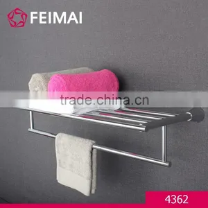 Wall Mounted Shelf Towels Bath Set Expandable Towel Rack Holder thumbnail-1