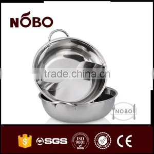 High Quality Stainless Steel Double Flavour Hot Pot Factory Supply thumbnail-5