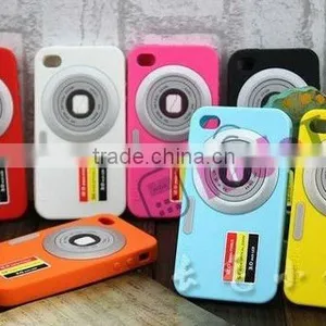 Silicone Case for Iphone 4 4g,Camera Pattern Soft Silicone Case for Iphone4,mobile Phone Back Cover Case thumbnail-1
