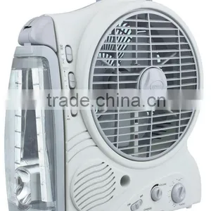 SUNCA AC/DC Rechargeable Oscillating Fan 8" SF-383BL thumbnail-1
