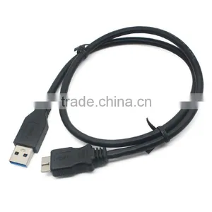 Black Micro USB3.0 AM to BM Cable thumbnail-3