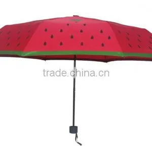 Metal Frame Material and Aluminum Metal Type Umbrella With Red Color thumbnail-3
