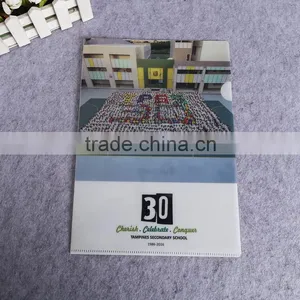 Customized Design Plastic pp Single Page Folding Document Holder l Shape Plastic Folder a4 Size File Folder thumbnail-1