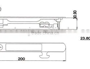 Aluminium Sliding Window and Door Lock With Key, UPVC Profile Window Materials thumbnail-2