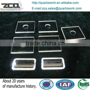 Polished Fused Silica Glass Quartz Glass Discs With Holes thumbnail-1