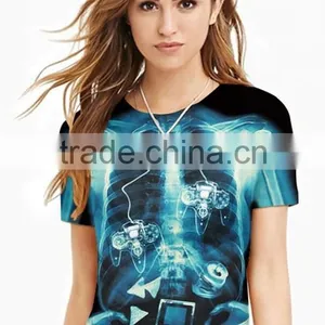 Wholesale Custom Accept Print Galaxy T-Shirt Womens Quality Choice thumbnail-3