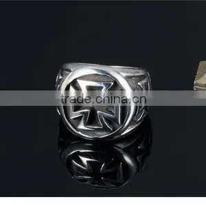 Wholesale Jewelry Stainless Steel 2016 Man Criss- Cross Ring thumbnail-6