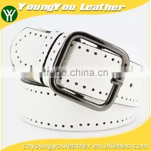2015 Women Plain Fashion PU Leather Jeans Belt With Fuax Leather and Square Buckles in Yiwu thumbnail-1