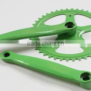 Steel and Alloy 42/52T Bicycle Chainwheel and Cranks thumbnail-3